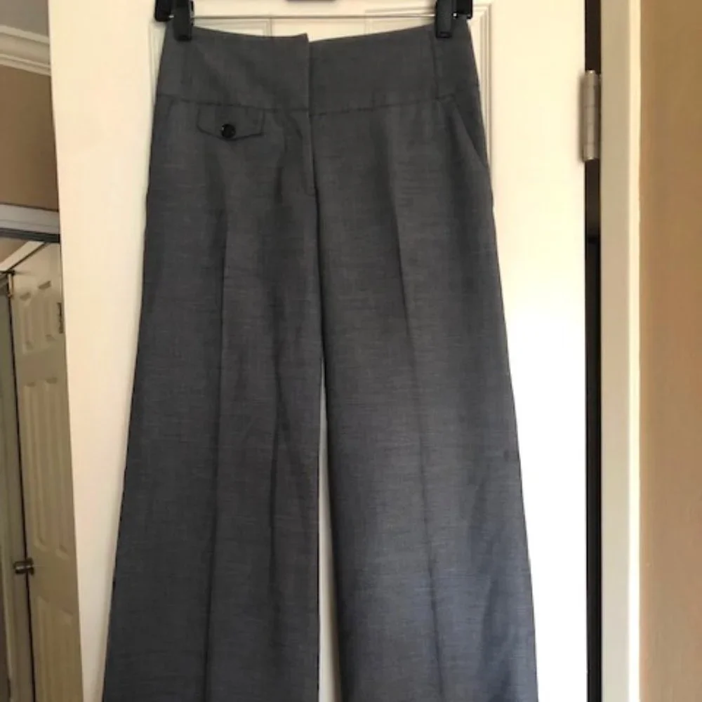 H&M Gray Work Pants Size 2 - Picture 1 of 3